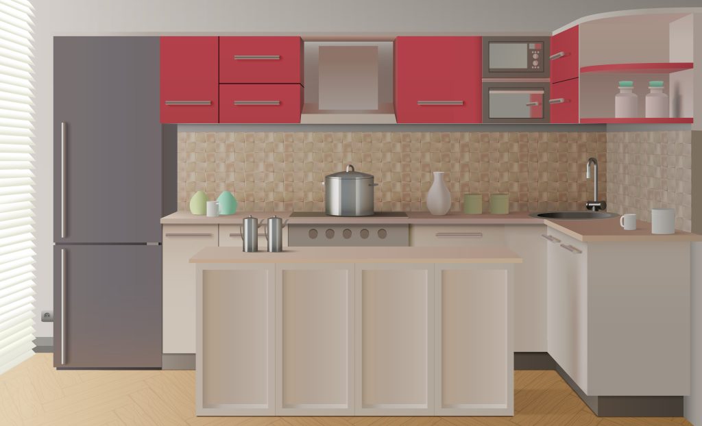 Are flat kitchen cabinet doors in style in 2024